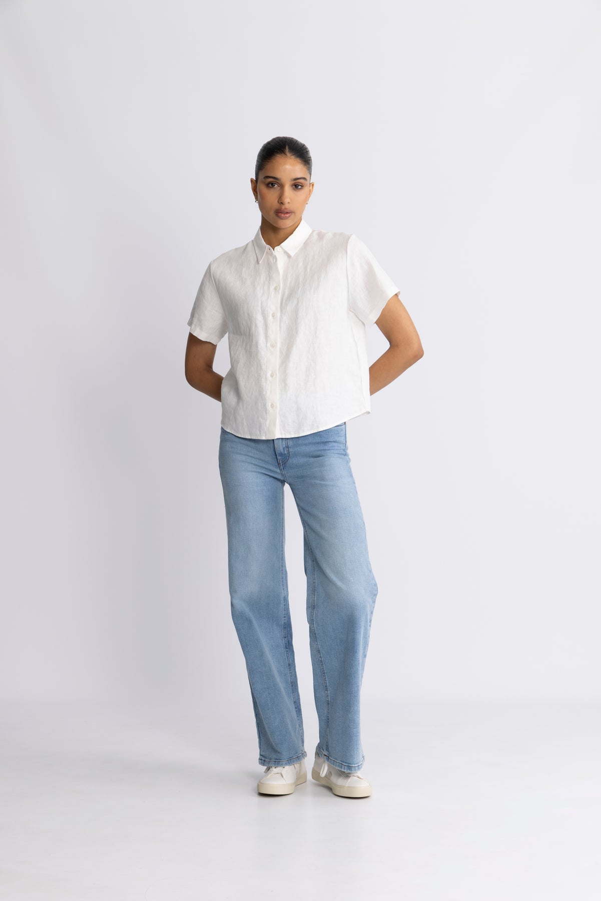 Mina SS Shirt - Egret