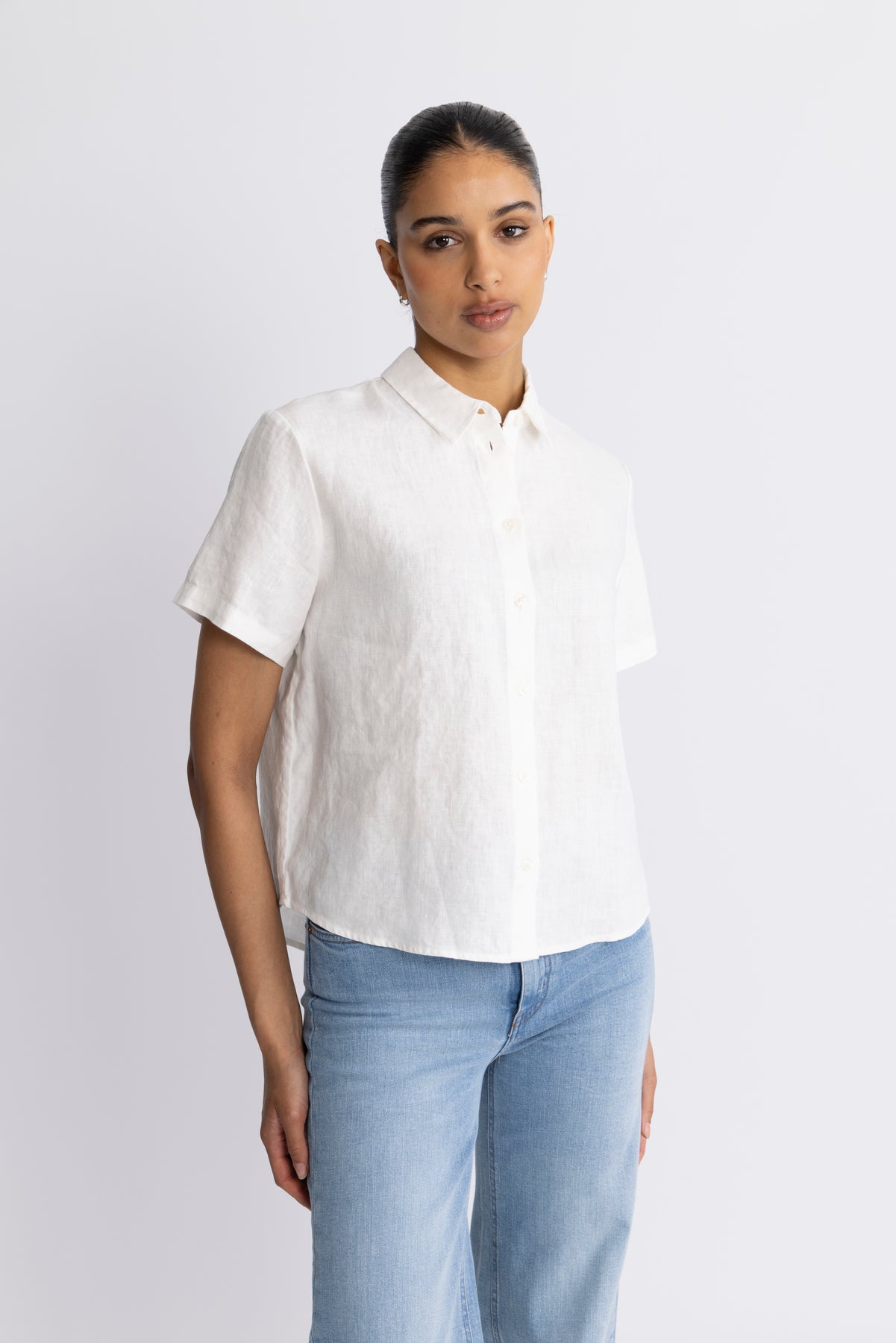 Mina SS Shirt - Egret