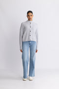 AlphaGZ Short Cardigan - Grey Dawn Melange