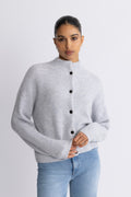 AlphaGZ Short Cardigan - Grey Dawn Melange
