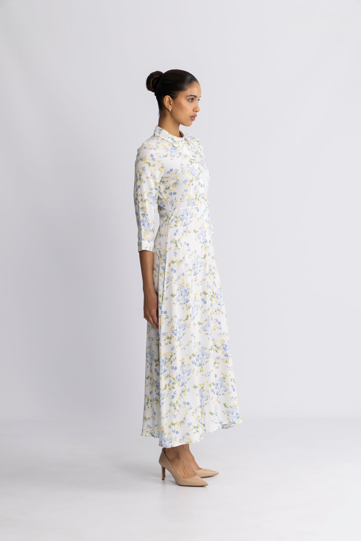 Y.A.S Yassavanna Long Shirt Dress - Star White