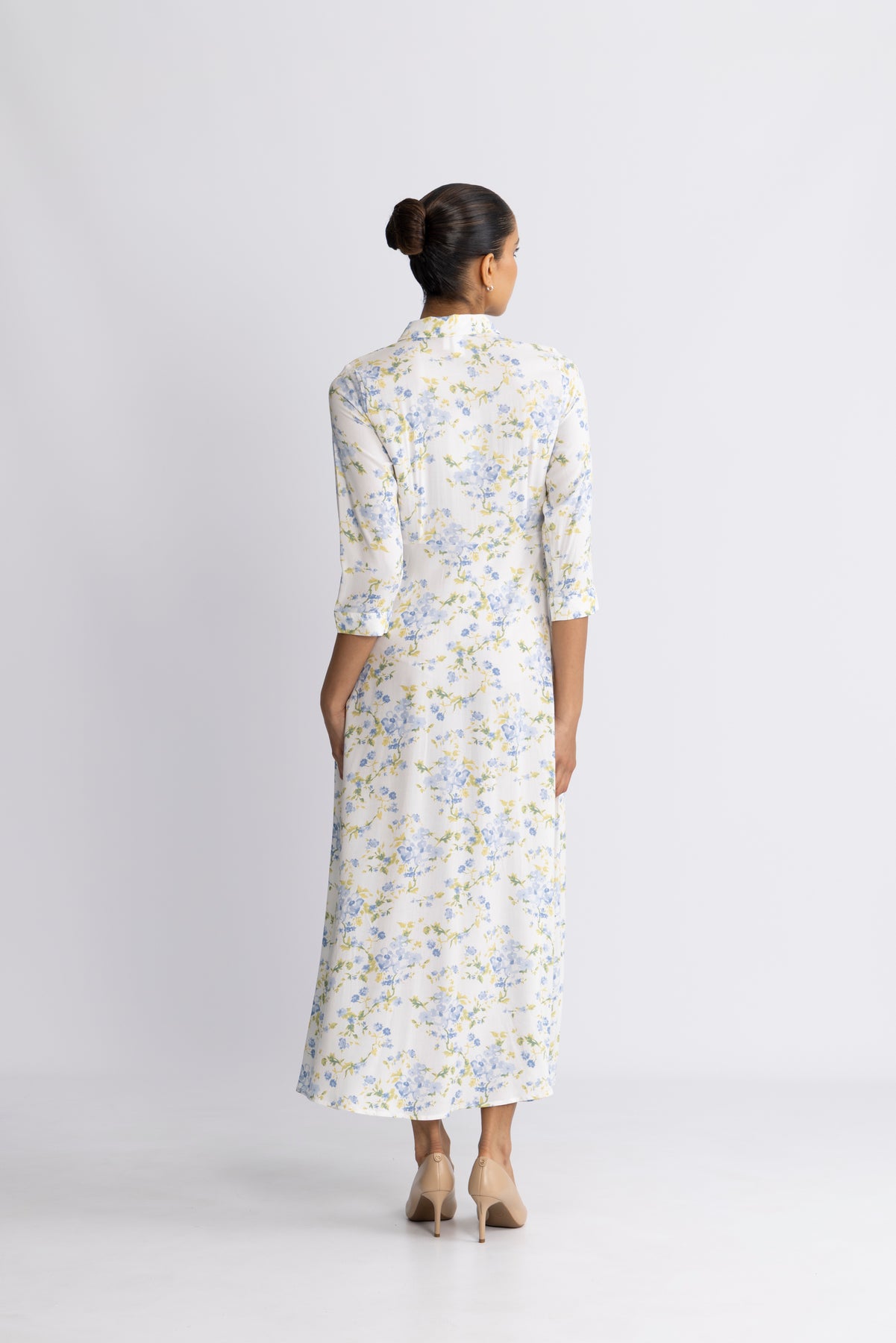 Y.A.S Yassavanna Long Shirt Dress - Star White