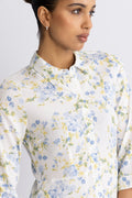 Y.A.S Yassavanna Long Shirt Dress - Star White