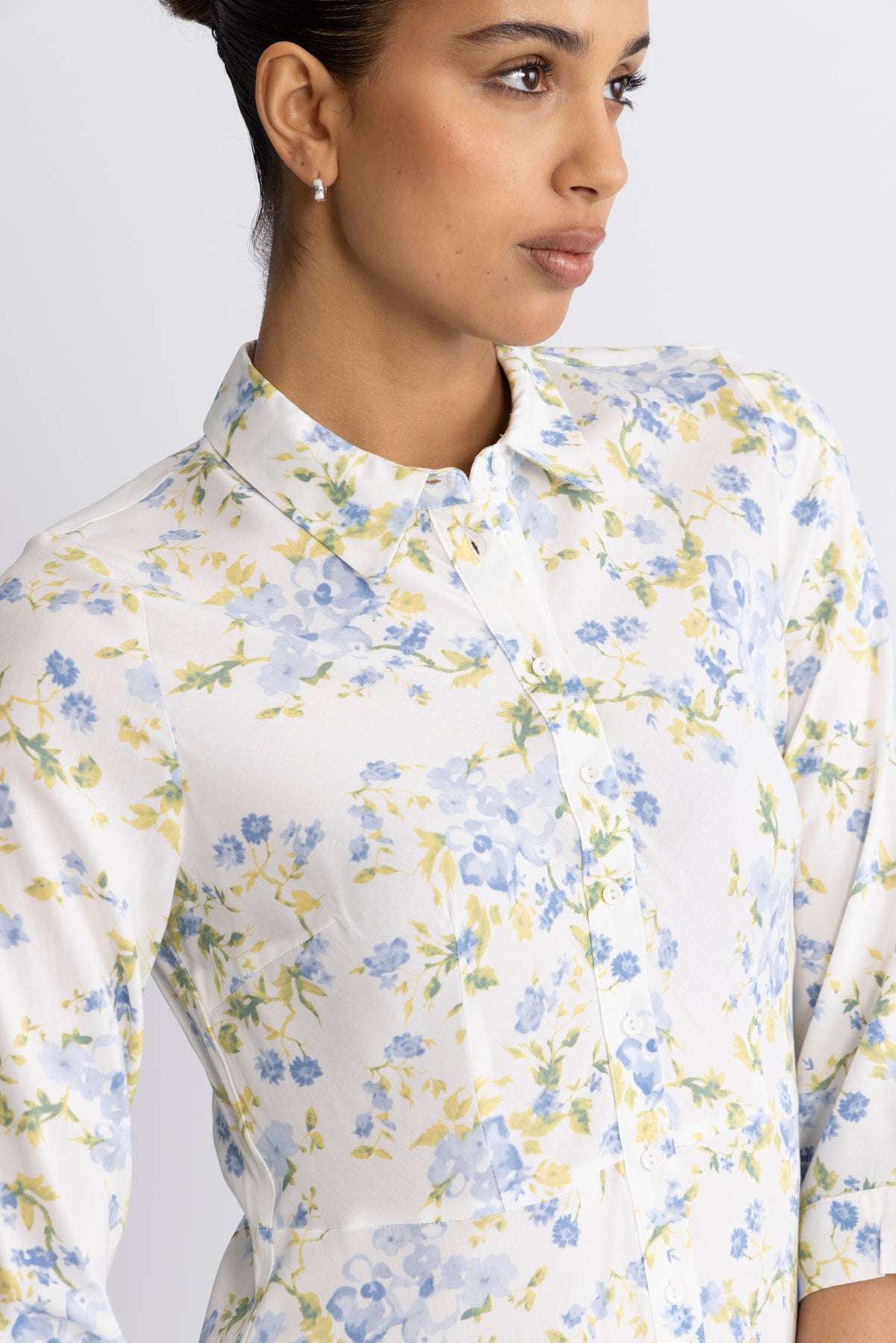 Y.A.S Yassavanna Long Shirt Dress - Star White