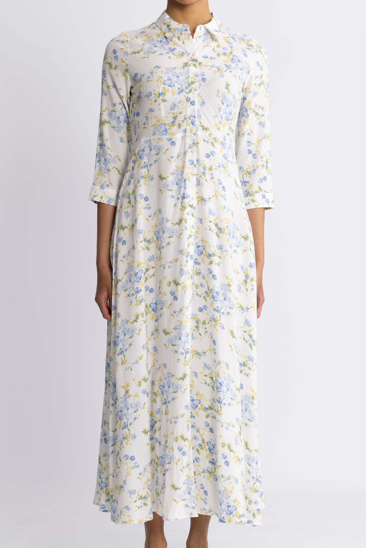 Y.A.S Yassavanna Long Shirt Dress - Star White