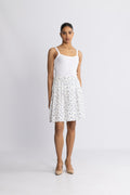 Amelina Vealine Skirt Aop - Aqua Haze Flwr