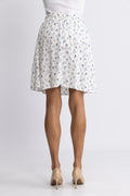 Amelina Vealine Skirt Aop - Aqua Haze Flwr