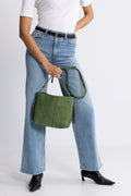 Suede Fraya Small Bag - Banana Palm Green