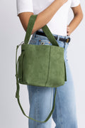 Suede Fraya Small Bag - Banana Palm Green