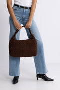 Big Dandy Braided Suede - Mörkbrun med guld