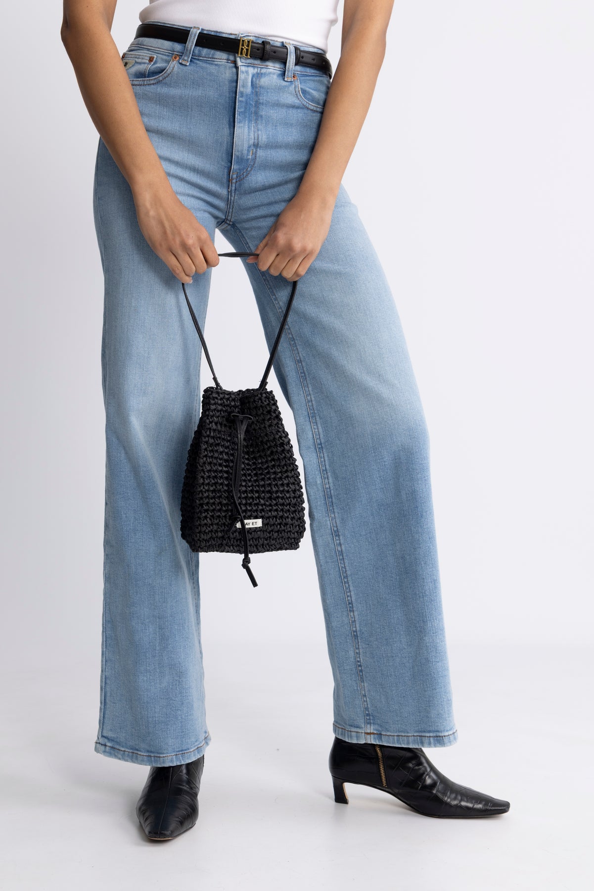 Day Straw Bucket - Svart