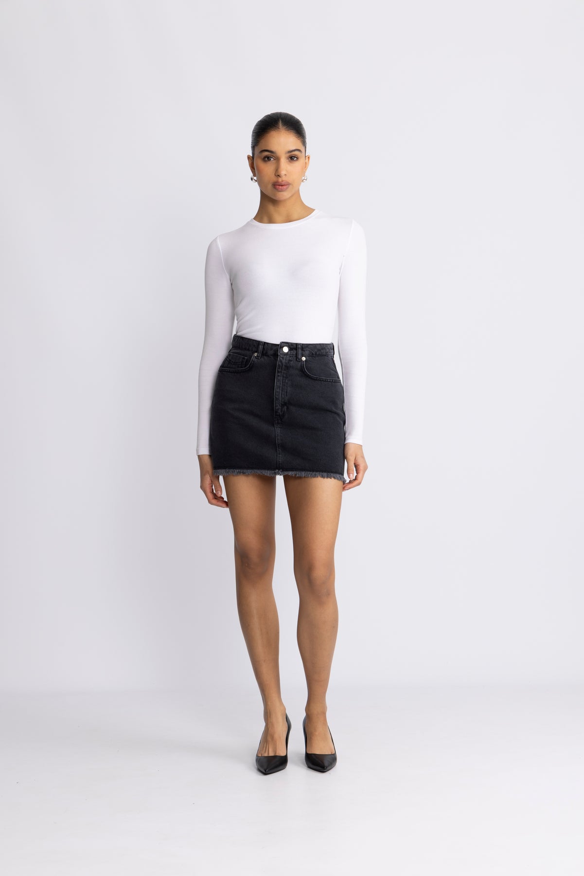 Parton Kjol - Washed Black