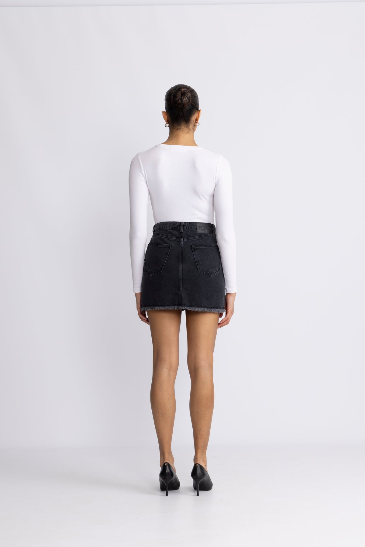 Parton Kjol - Washed Black