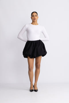 Mini Balloon Skirt - Black