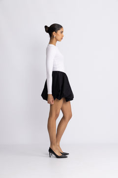 Mini Balloon Skirt - Black