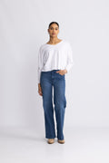 Sonoma Longsleeve V Neck - Vit