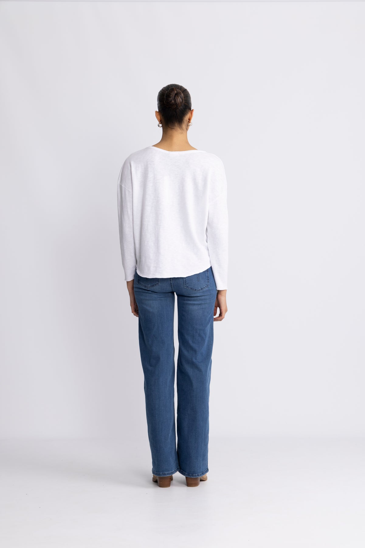 Sonoma Longsleeve V Neck - Vit