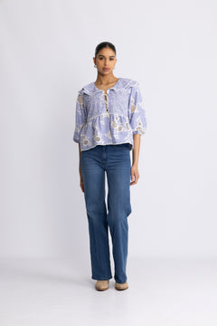 Sansa Shirt - Blue Mix