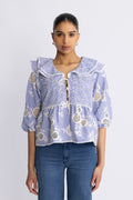 Sansa Shirt - Blue Mix