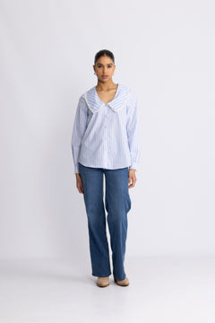 Sarah Shirt - Blue Stripe