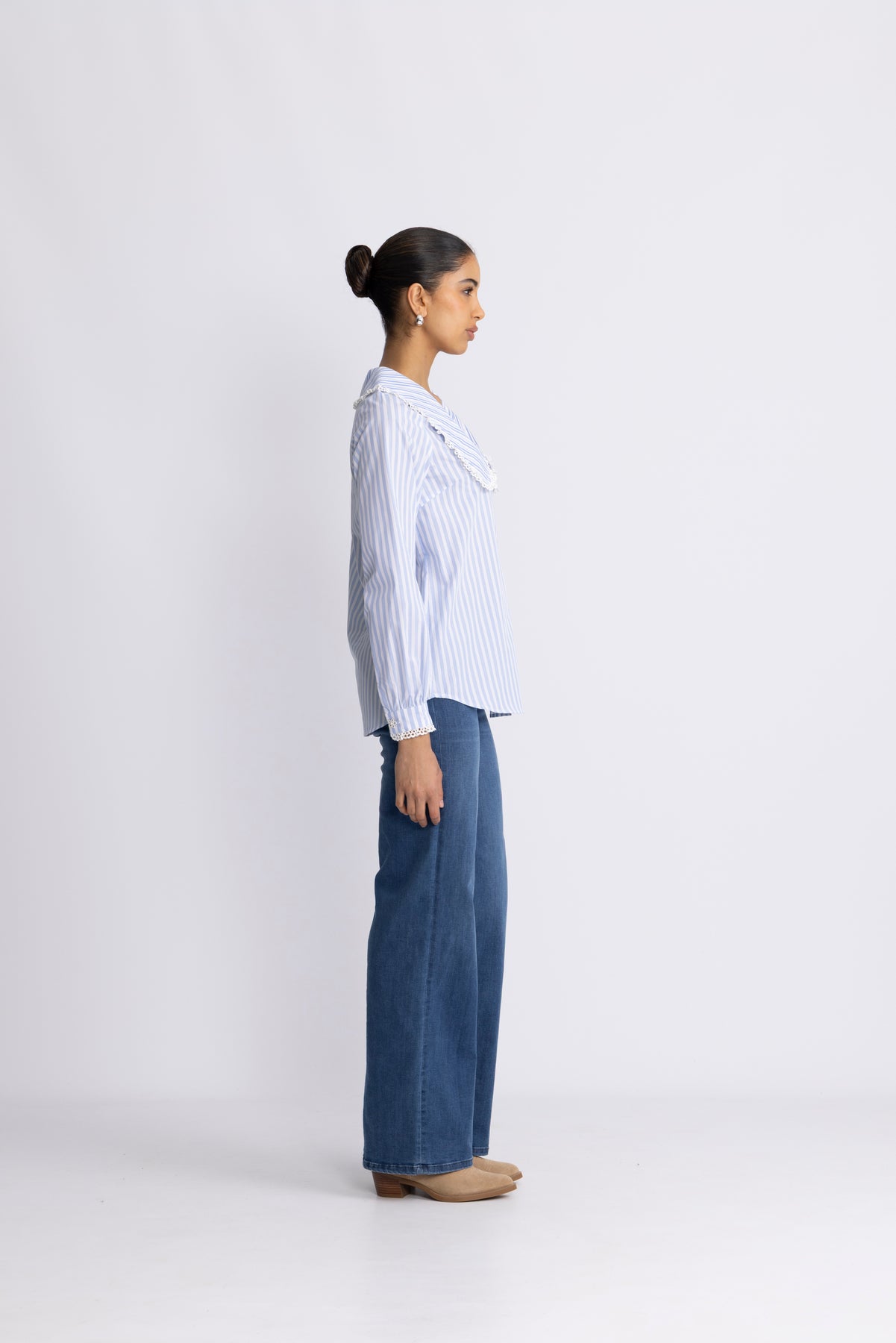 Sarah Shirt - Blårandig