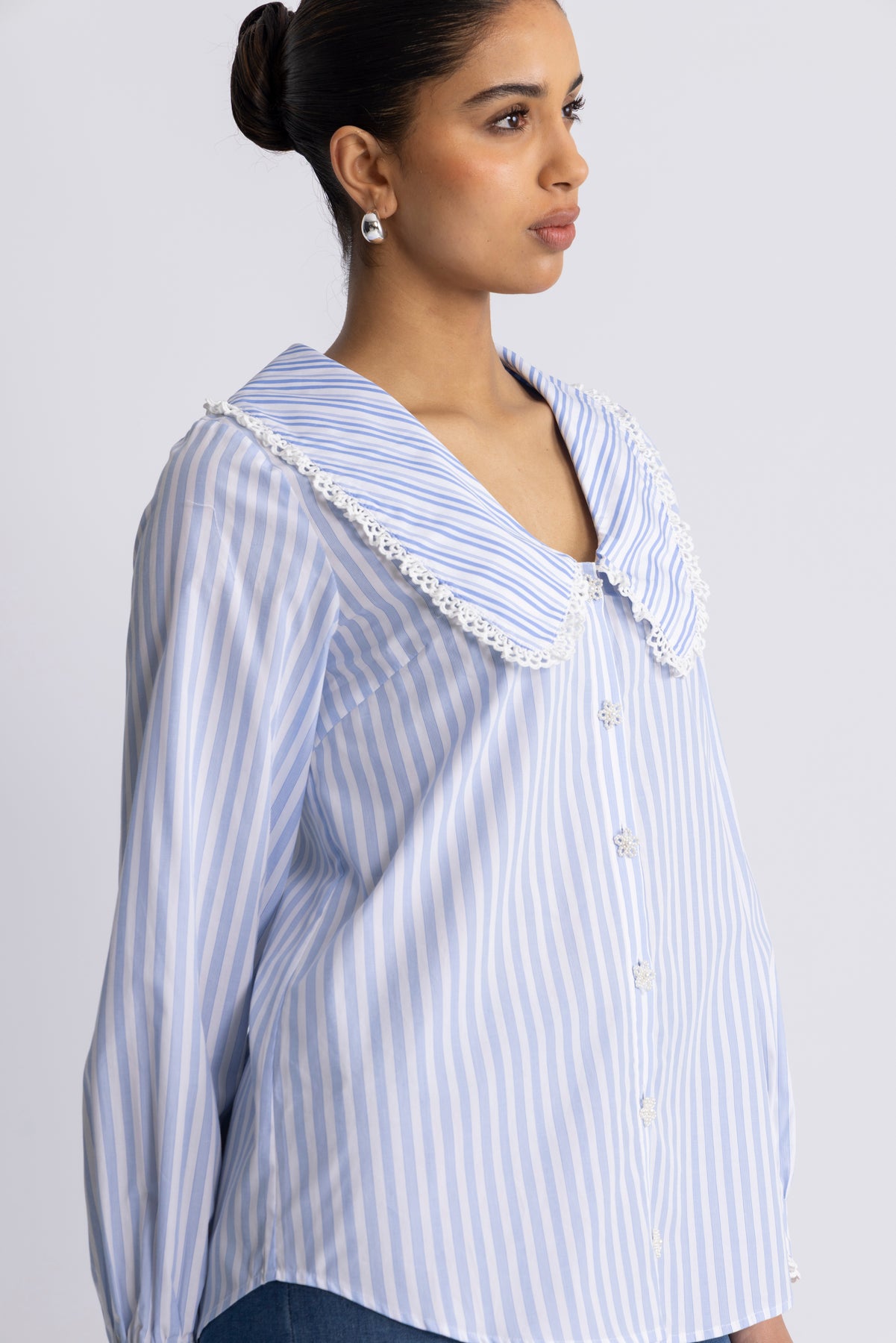 Sarah Shirt - Blårandig