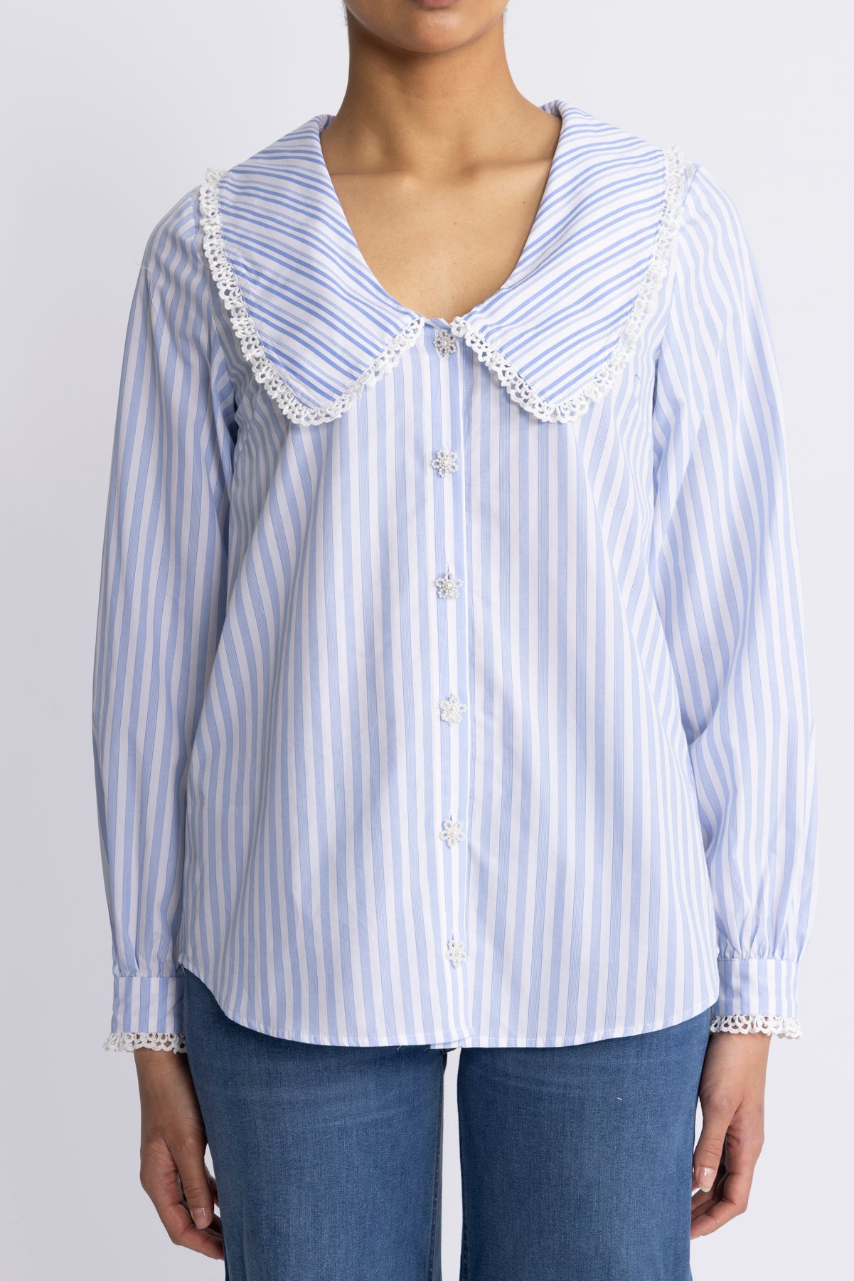Sarah Shirt - Blårandig