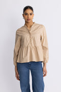 Matti Blouse Poplin - Sand