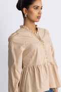 Matti Blouse Poplin - Sand