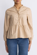 Matti Blouse Poplin - Sand