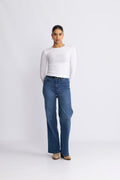 Betrina O LS Topp - Bright White