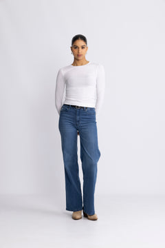 Betrina O Ls Top - Bright White
