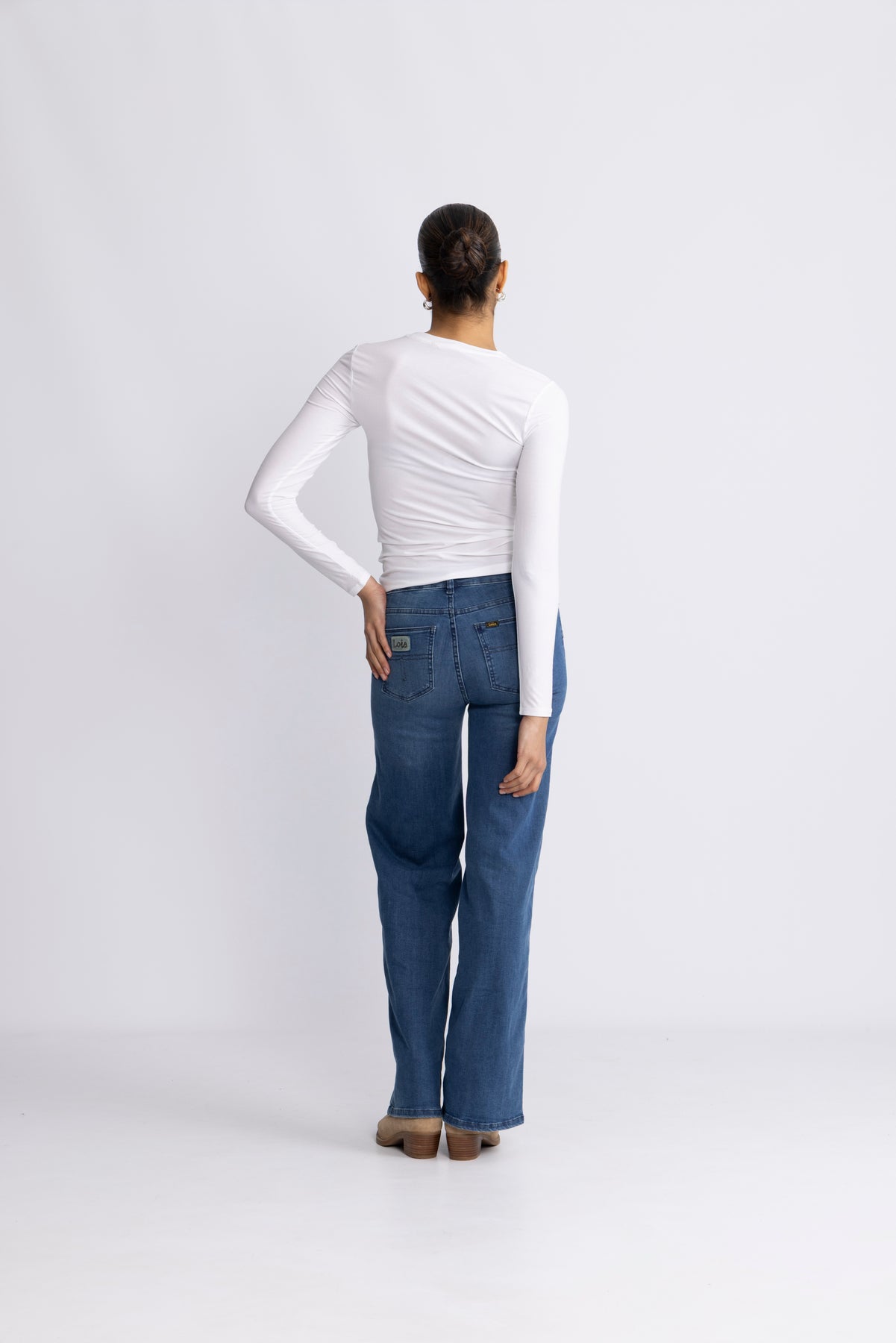 Betrina O LS Topp - Bright White