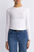 Betrina O LS Topp - Bright White