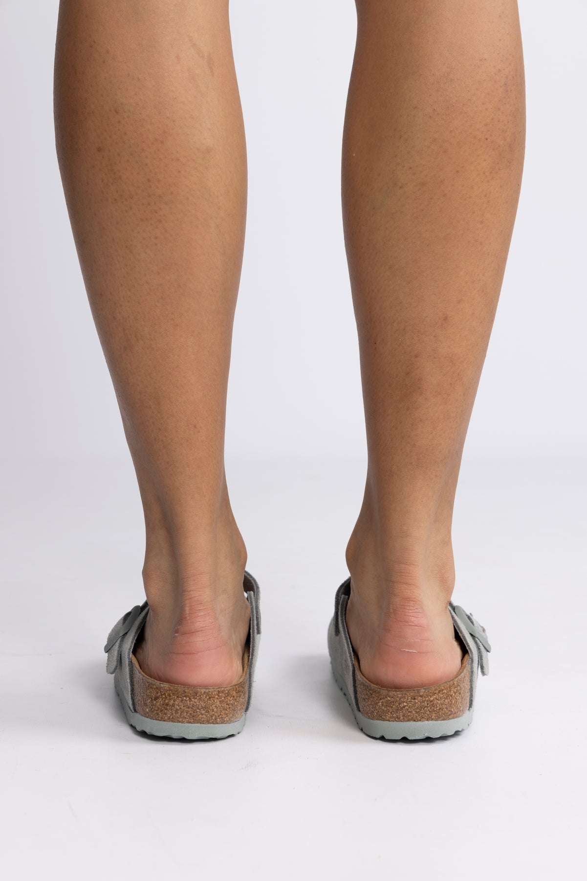 Birkenstock Boston Suede Leather Narrow - Pure Sage