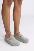 Birkenstock Boston Suede Leather Narrow - Pure Sage