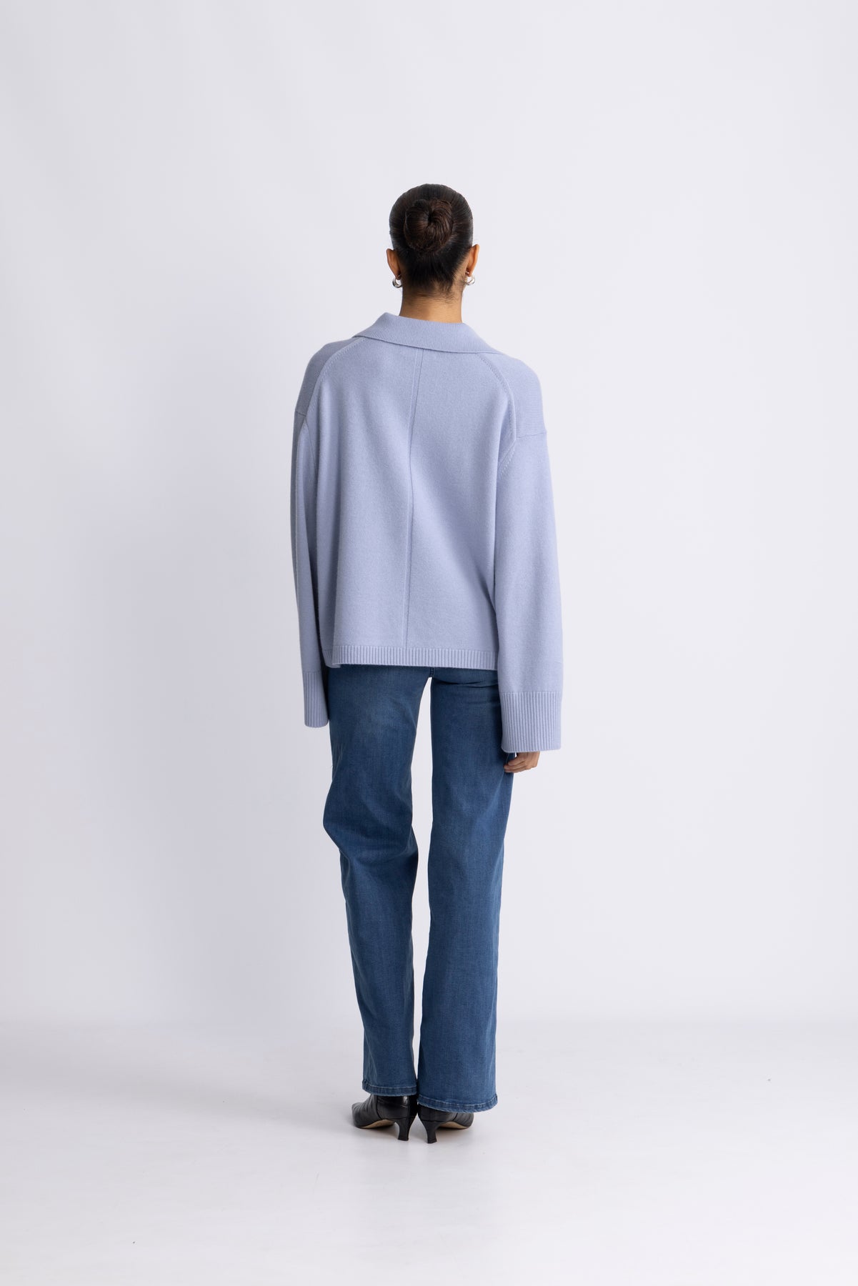 FWSS Cape Cod Polo Sweater - Cornflower Blue