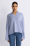 FWSS Cape Cod Polo Sweater - Cornflower Blue
