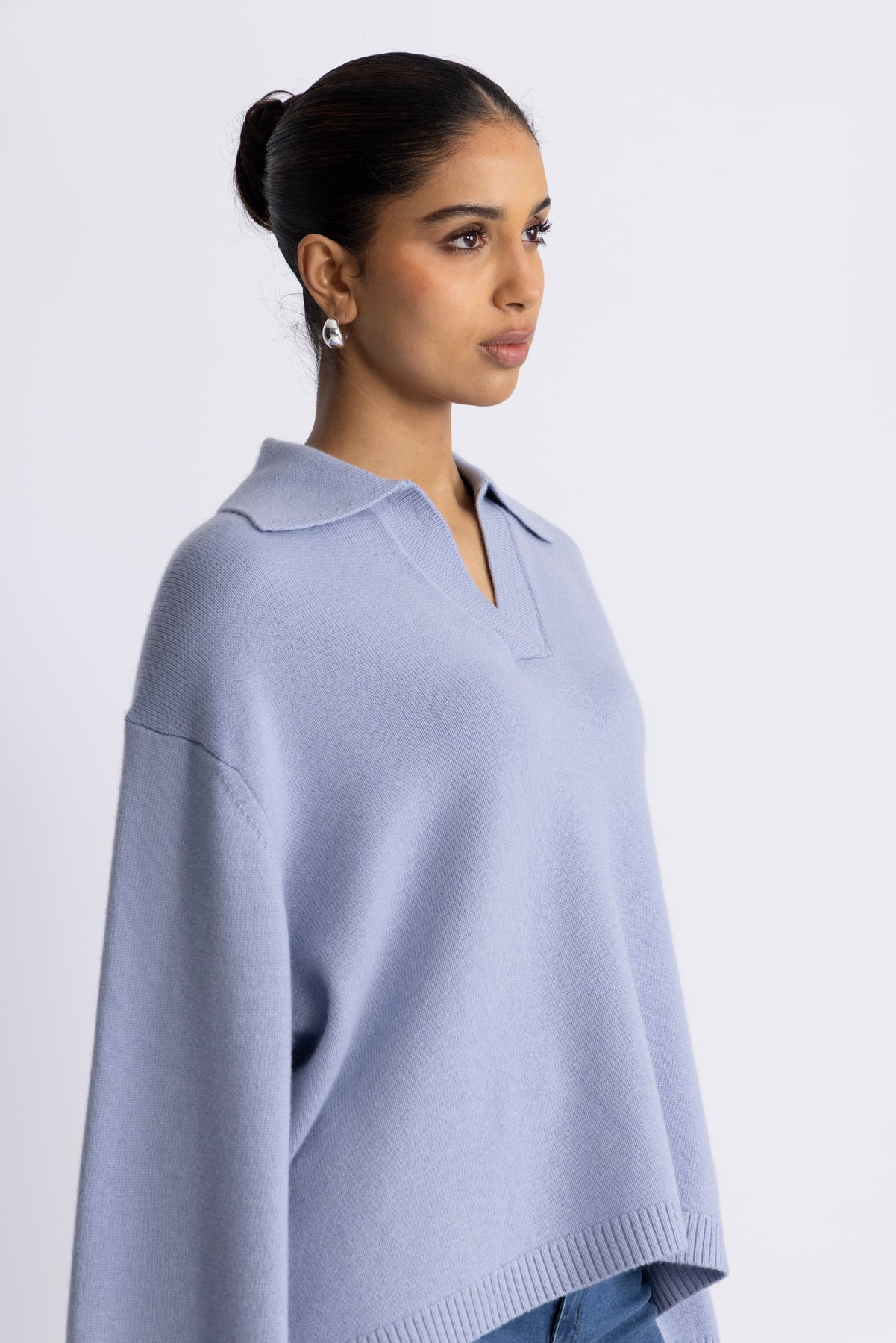 FWSS Cape Cod Polo Sweater - Cornflower Blue