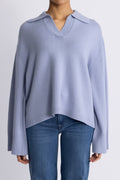 FWSS Cape Cod Polo Sweater - Cornflower Blue