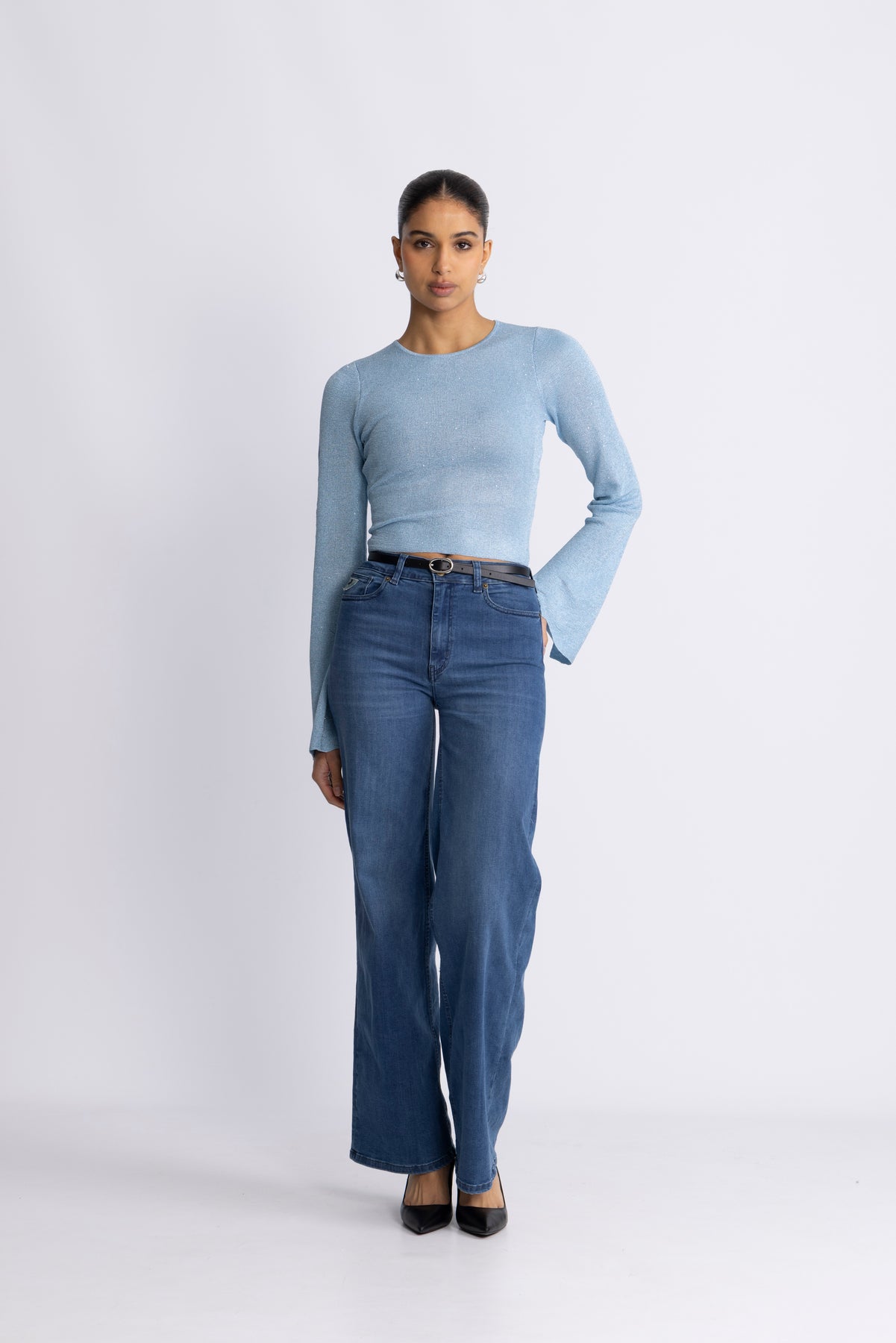 Adina Top Ls - Blå