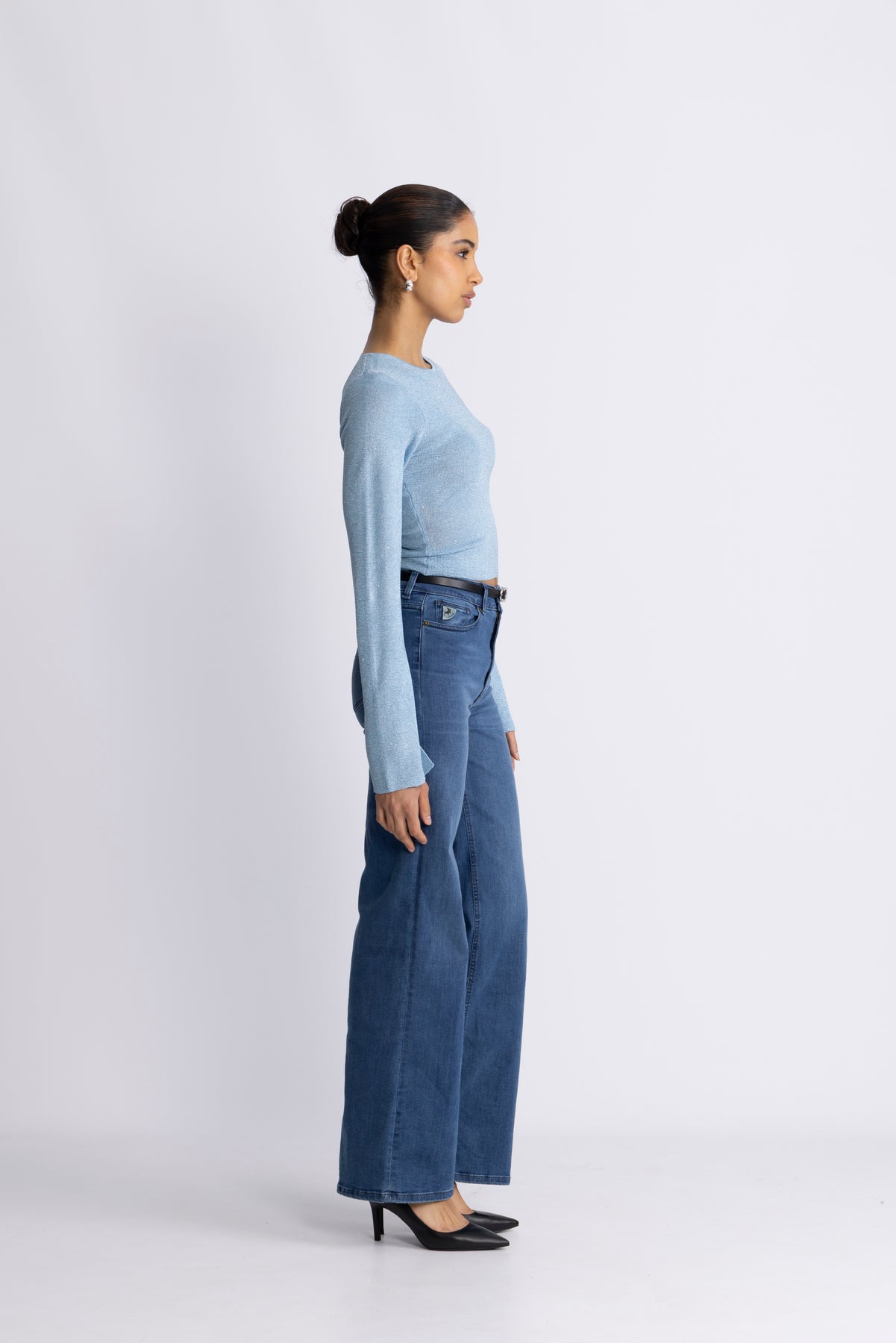 Adina Top Ls - Blå