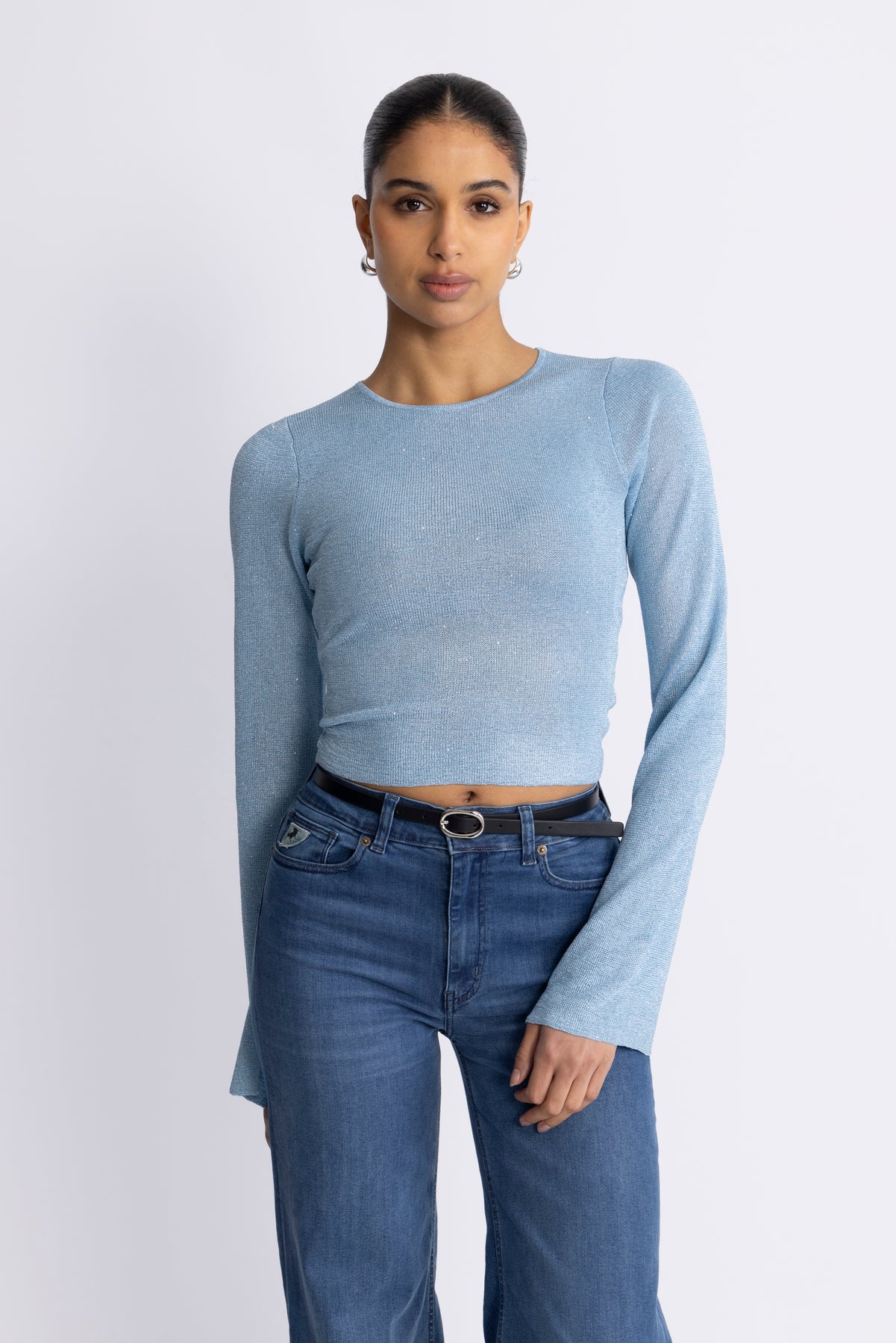 Adina Top Ls - Blå
