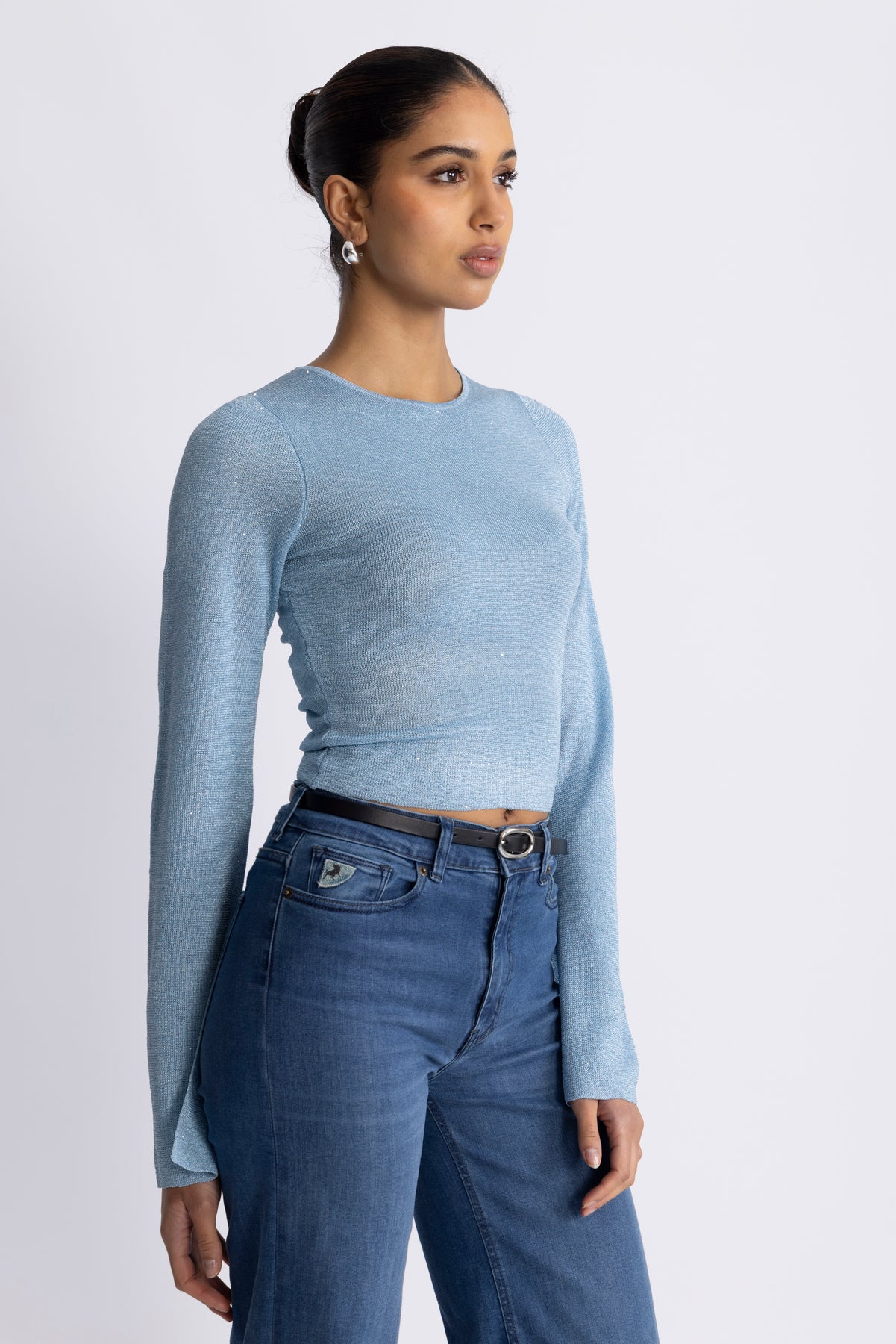Adina Top Ls - Blå