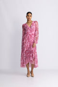 Debbie Dress - Pink Roses