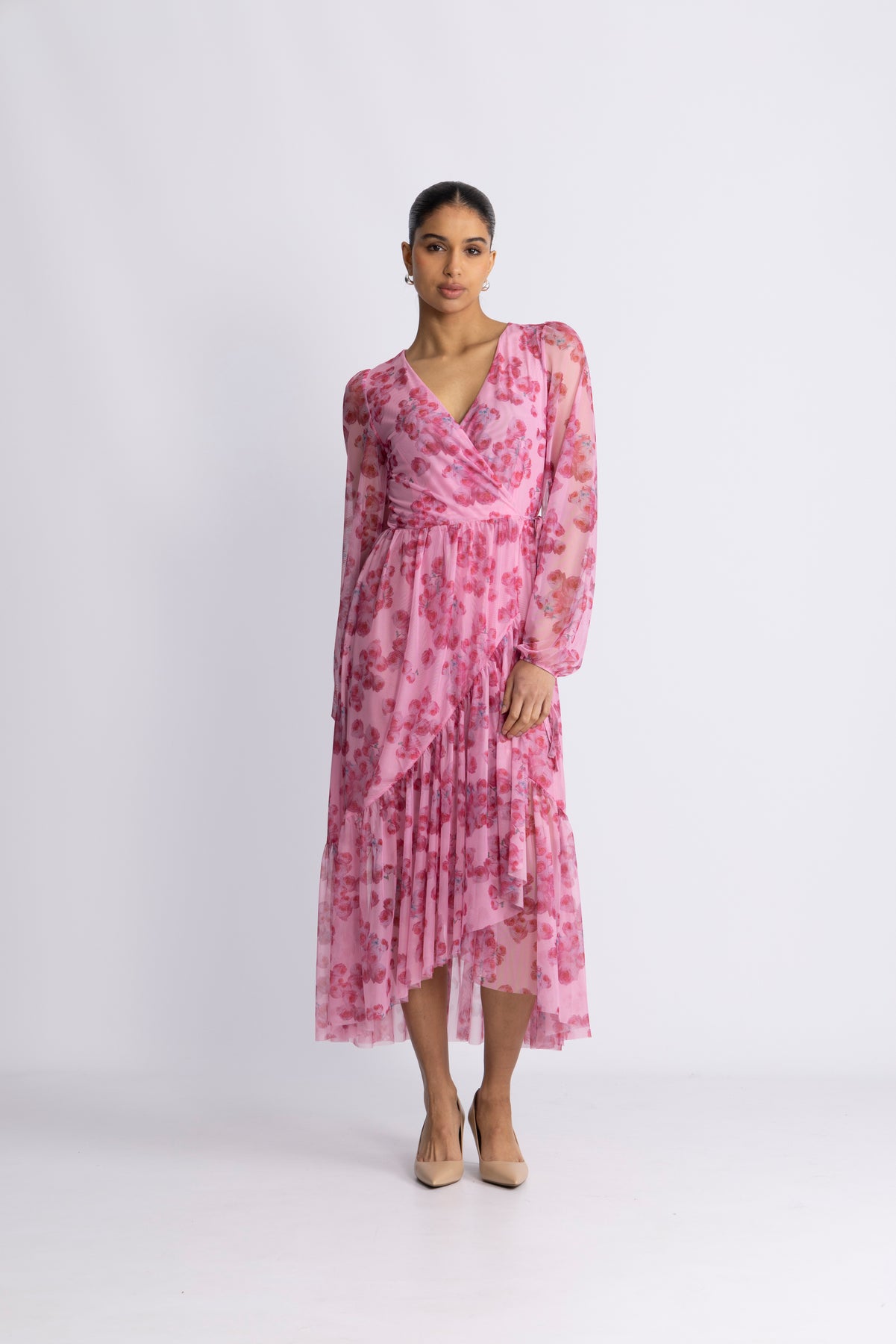 Debbie Dress - Pink Roses