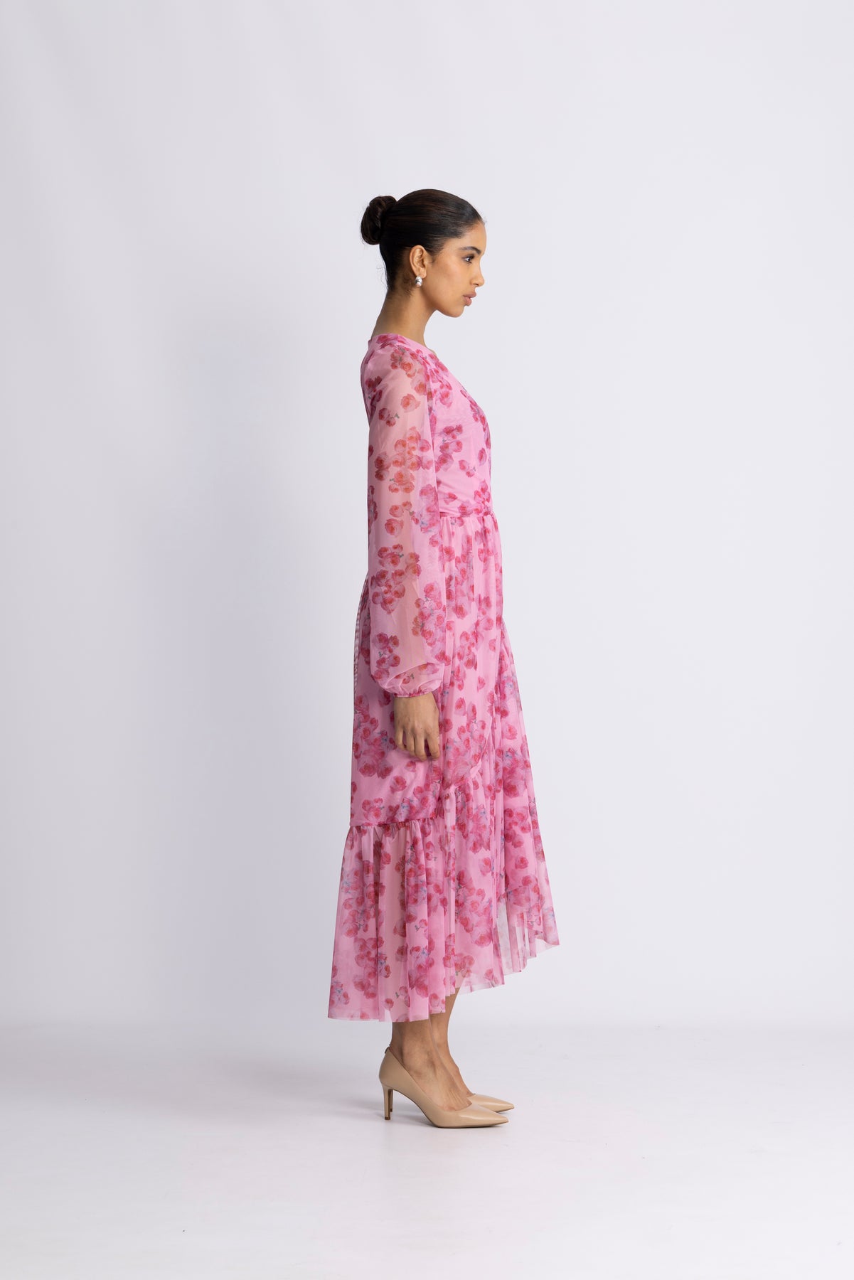 Debbie Dress - Pink Roses