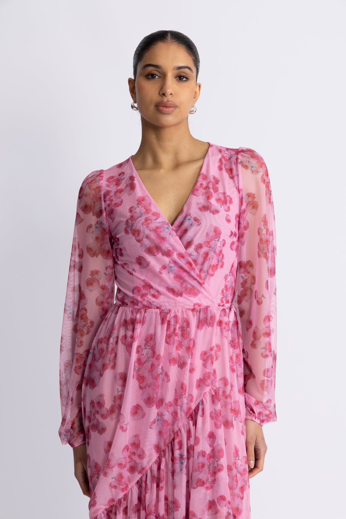Debbie Dress - Pink Roses
