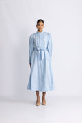 Yasyamina Ls Long Shirt Dress - Clear Sky