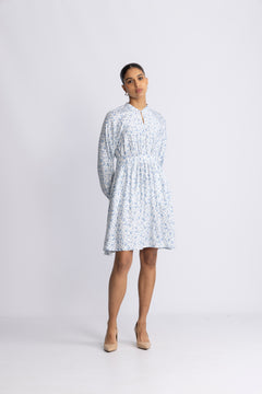 Cajsa Karalynn Dress Aop - Skyway Flower